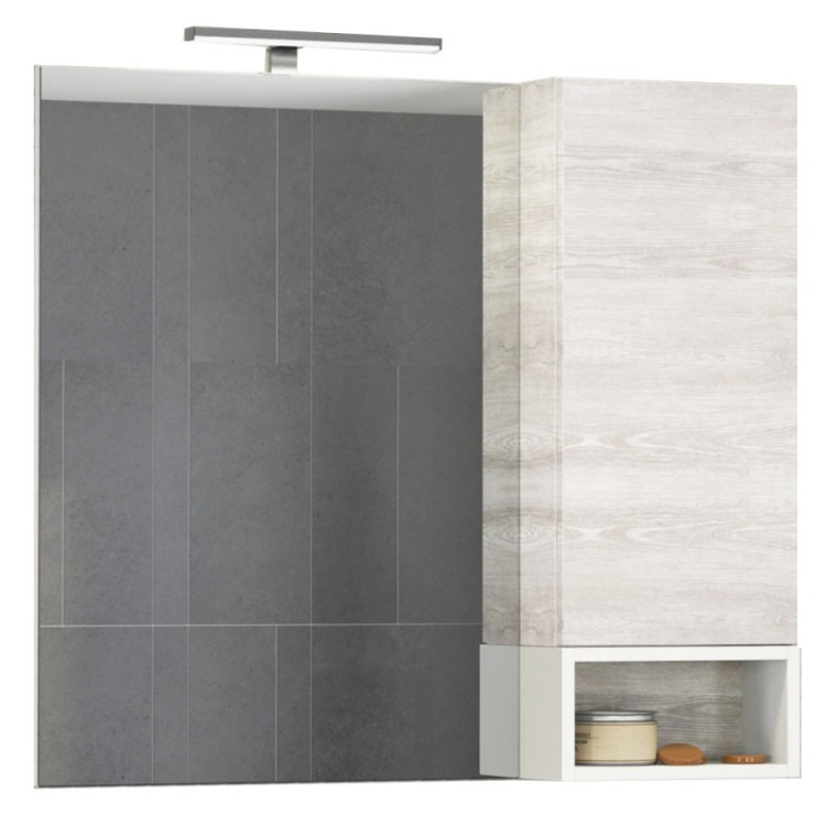 Зеркальный шкаф Comforty Прага 90