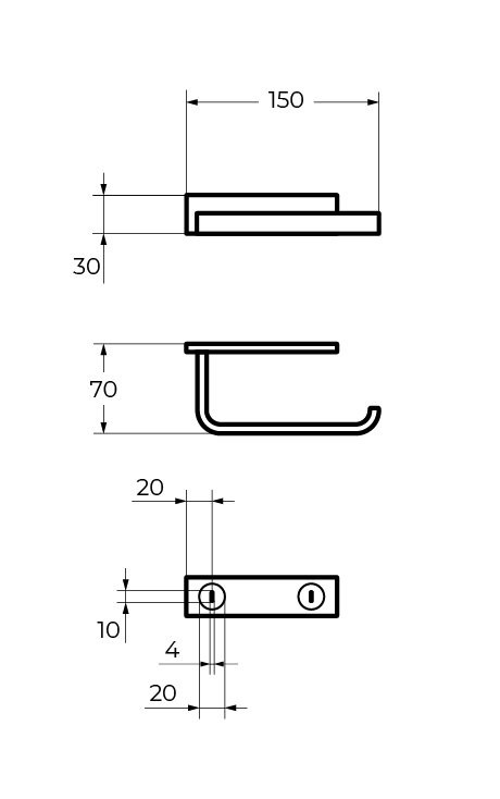 Держатель туалетной бумаги Cezares CZR-F-8921