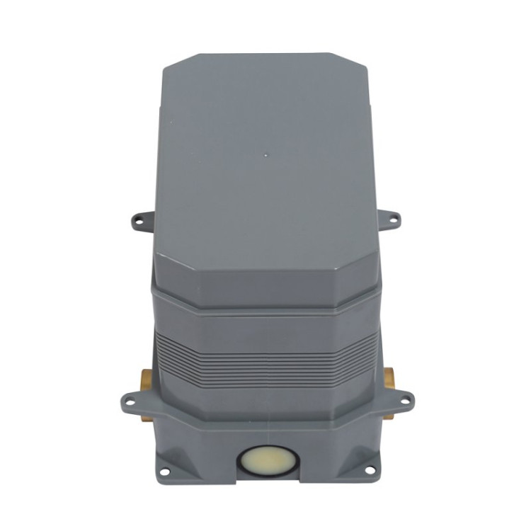 Душевой набор со встраиваемым смесителем с кнопочным управлением, верхний душ диаметр 25 см, ручной душ со шлангом, штуцером и держателем Cezares ECO-DSET-NOP