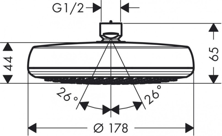 Верхний душ Hansgrohe Crometta 17 26577000
