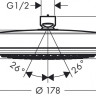 Верхний душ Hansgrohe Crometta 17 26577000