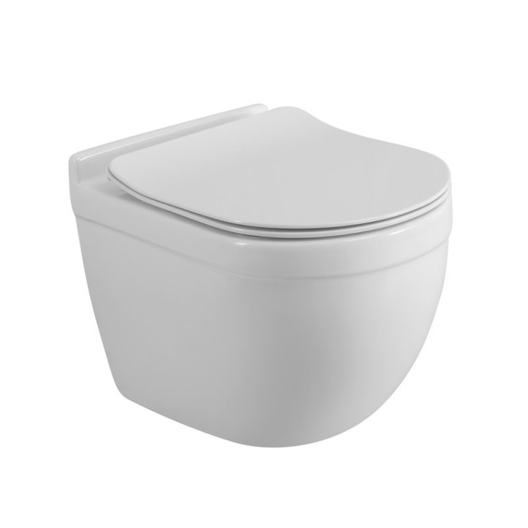 Сиденье дюропластовое с быстросъёмными петлями, механизмом Soft Close Cezares BB2034SC