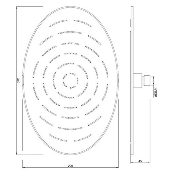 Верхний душ Jaquar Maze OHS-CHR-1635