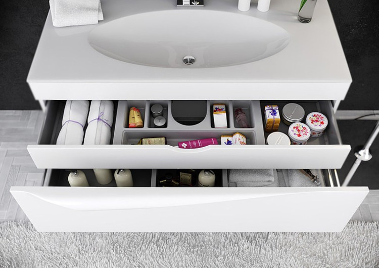 Тумба под раковину Aqwella Папируc 100 подвесная