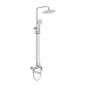 Душевая стойка со смесителем и изливом, верхним и ручным душем Cezares UNIQUE-VSCM-CRM