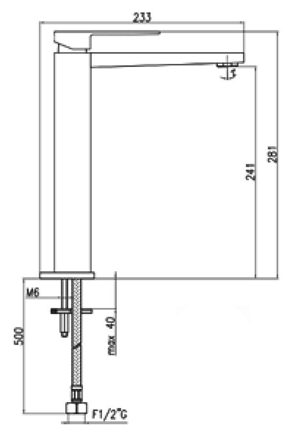 Смеситель для раковины Webert Pegaso PE830402SSE