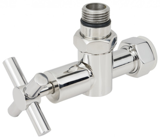 Вентиль запорный Стилье крестовой G 1/2&quot; НР х G 3/4&quot; НГ Без покрытия