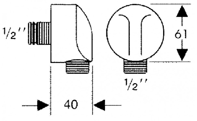Шланговое подсоединение Hansgrohe Fixfit E 27454000