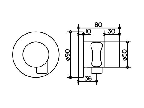 Переключатель Keuco Ixmo 59548 010201