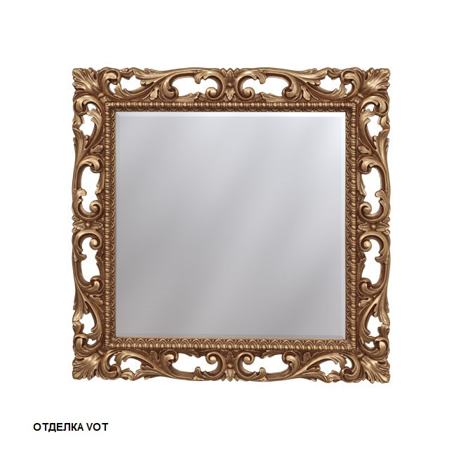 Зеркало 100х100 (бронза)