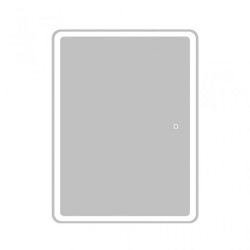 Зеркальный шкаф с одной распашной дверцей, с двумя стеклянными полками, со встроенной подсветкой и и сенсорным выключателем, 12W,220-240V BelBagno SPC-MAR-600/800-1A-LED-TCH