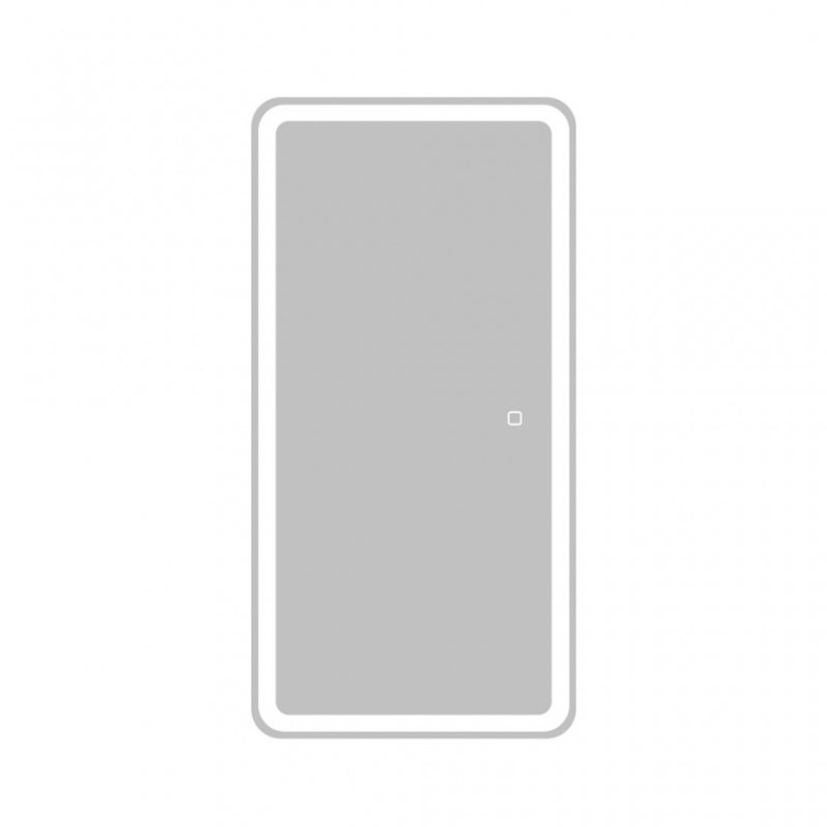 Зеркальный шкаф с одной распашной дверцей, с двумя стеклянными полками, со встроенной подсветкой и и сенсорным выключателем, 12W,220-240V BelBagno SPC-MAR-600/800-1A-LED-TCH