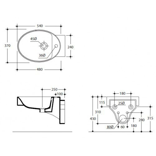 Биде Kerasan Cento 3525