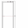 Дверь в нишу Infold 800mm