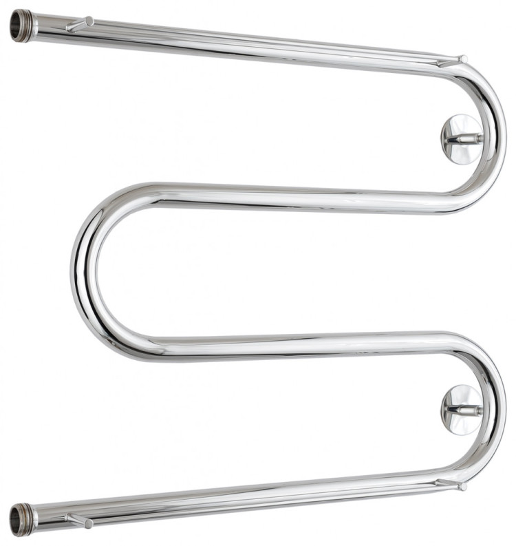 Полотенцесушитель водяной Стилье М-образный 2 полки 500х650 резьба-сгон 1