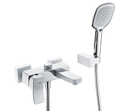 WasserKRAFT Aller 1061WHITE Смеситель для ваннкороткиизливом