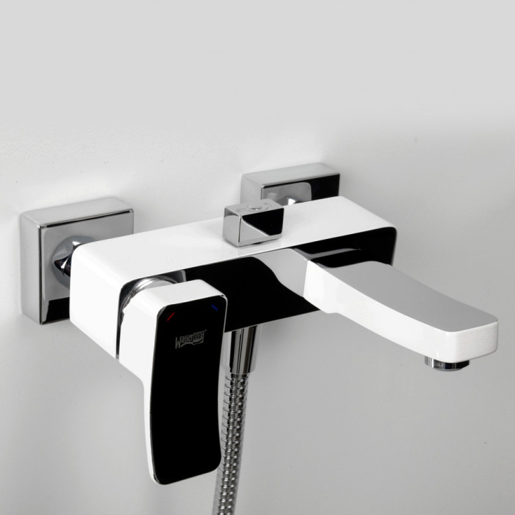 WasserKRAFT Aller 1061WHITE Смеситель для ваннкороткиизливом