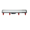 Линейный трап 300 мм CONFLUO PREMIUM LINE WITH WHITE GLASS, двухсторонняя модель PESTAN 13000280