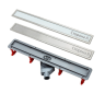 Линейный трап 300 мм CONFLUO PREMIUM LINE WITH WHITE GLASS, двухсторонняя модель PESTAN 13000280
