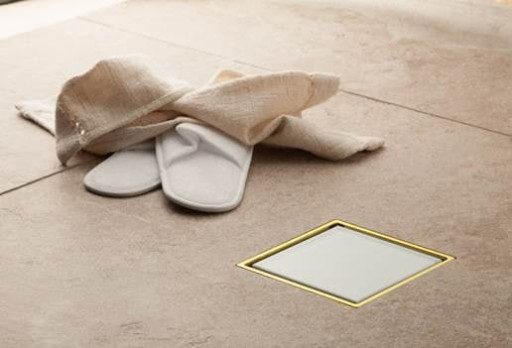 Душевой трап Pestan Confluo Standard White Glass 1 Gold Cezares 13000156