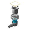 Душевой трап Pestan Confluo Standard White Glass 1 Gold Cezares 13000156