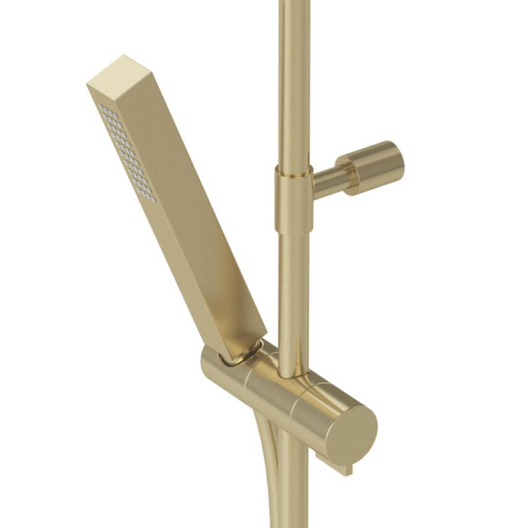 Душевая стойка со смесителем для верхнего и ручного душа, верхний душ из нержавеющей стали Cezares PORTA-CD-NOP