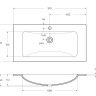 База под раковину подвесная с двумя выкатными ящиками BelBagno KRAFT-900-2C-SO-PP