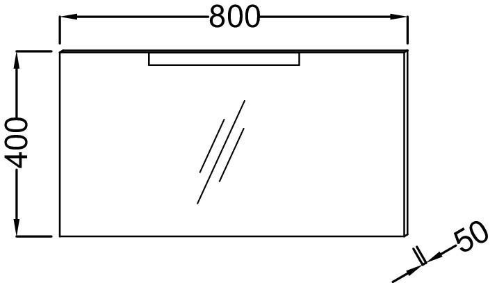 Зеркало 80 см Jacob Delafon STILLNESS EB2007-NF
