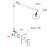 WasserKRAFT A71183 Встраиваемый комплект для душа с верхней душевой насадкой