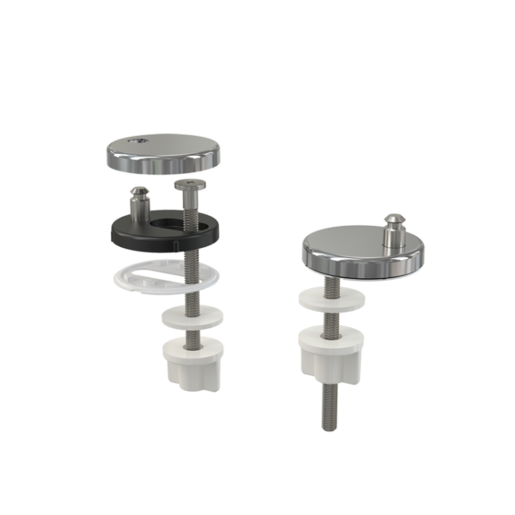 Петли с нижним монтажом, крышка из нержавеющей стали Alcadrain P106