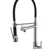 Смеситель для кухни с поворотным и гибким изливом, нержавеющая сталь BelBagno BB-LAM50-IN