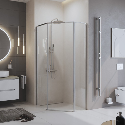 Душевой уголок BELBAGNO UNO-195-PH-1 BelBagno UNO-195-PH-1-100/80-C-Cr