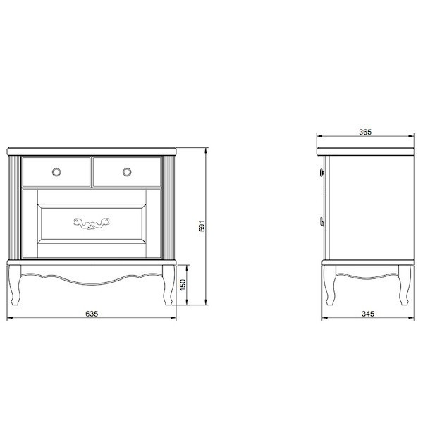 Комод ValenHouse Лиора 65