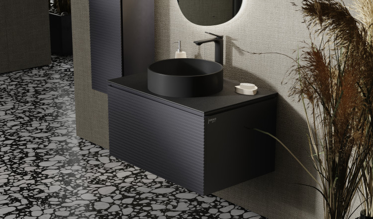 Тумба Stone 80 подвесная Антрацит