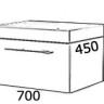 Тумба Astra Form Соло 70 выдвижная дверца