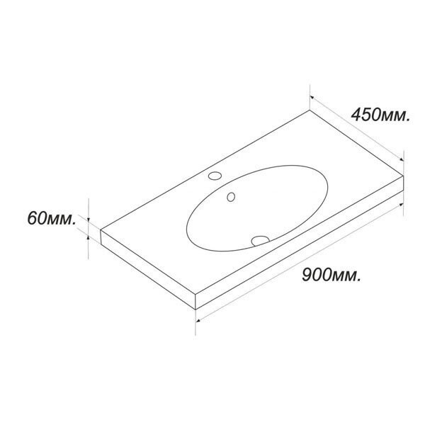 Раковина Sanita Luxe Next 90 Greek NXT90SLWB11