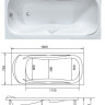 Ванна акриловая прямоугольная 1Marka KLEO160*75