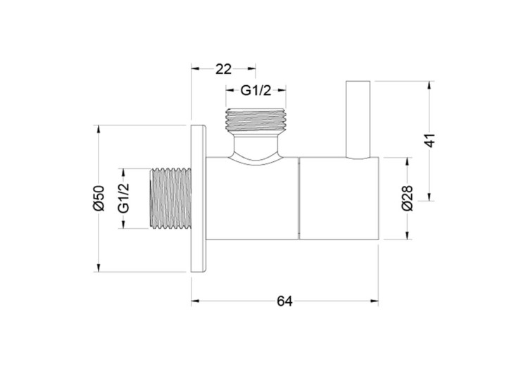 Угловой переходник Aquatek AQ2452CR
