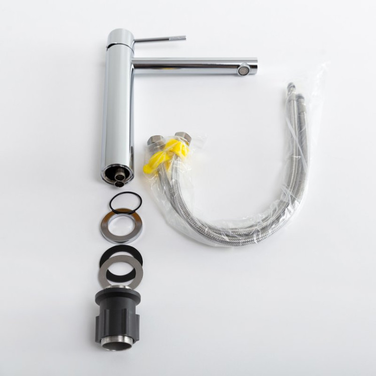 Смеситель для накладной раковины без донного клапана Cezares RELAX-LC2-01-W0