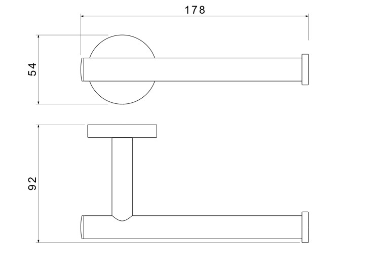 Бумагодержатель Aquatek AQ4208CR Оберон