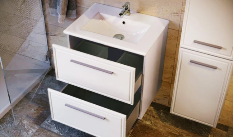 Тумба под раковину Raval Quadro 60 подвесная