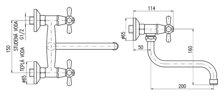Смеситель для раковины Rav Slezak Morava MK101.5/21