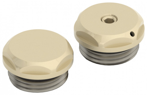 Спускной клапан/заглушка (d 25 мм / G 1/2&quot; НР / 2 шт.) RAL 1035 Жемчужно-бежевый