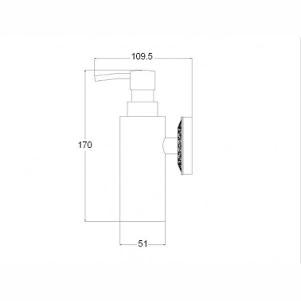 Дозатор для жидкого мыла Bronze de Luxe Windsor K25027