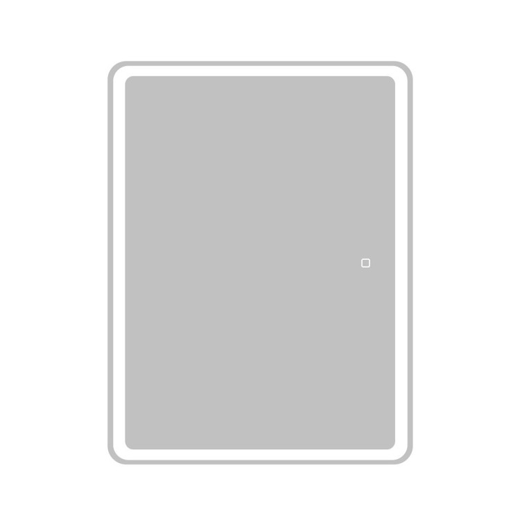 Зеркальный шкаф с двумя распашными дверцам, с двумя стекл. полками, со встр. подсветкой и сенсорным выключателем SPC-MAR-800/800-2A-LED-TCH, 12W,220-240V BelBagno SPC-MAR-800/800-2A-LED-TCH