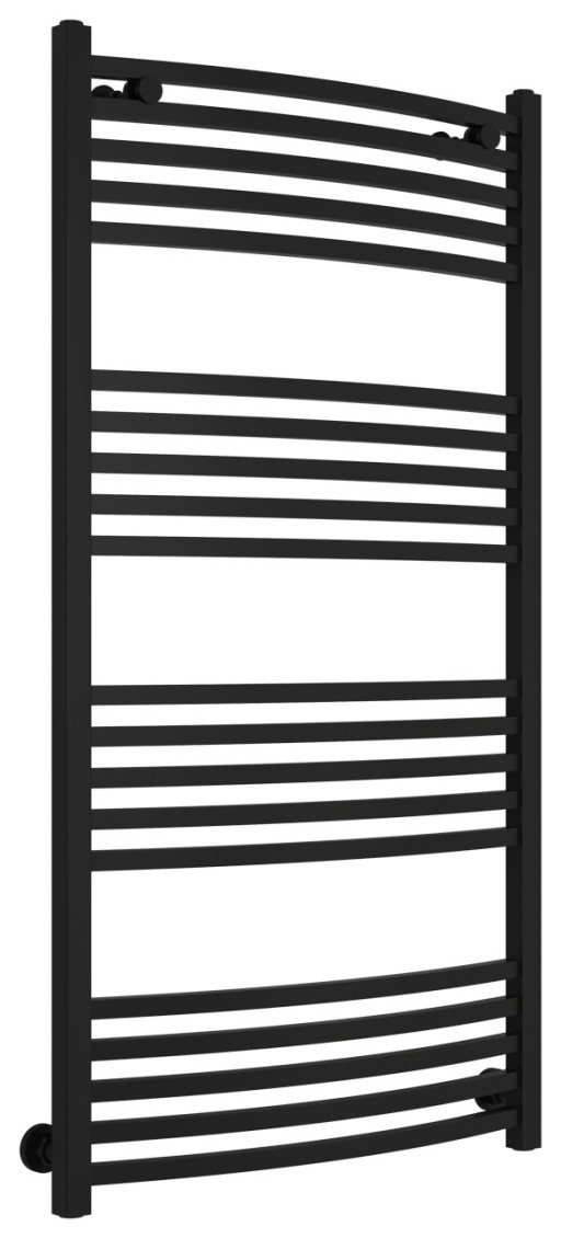 Полотенцесушитель водяной Сунержа Аркус 1200х600 Матовый чёрный