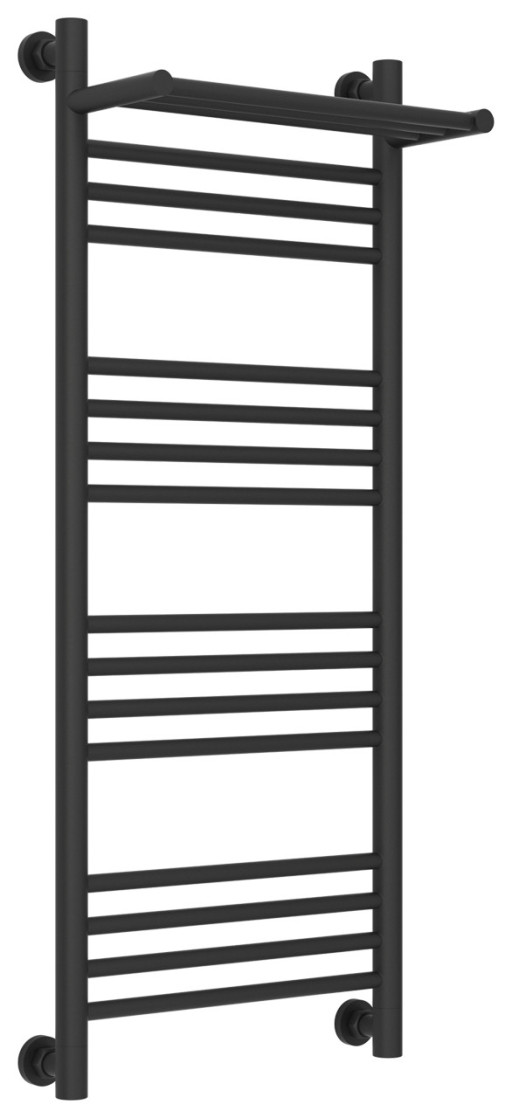Полотенцесушитель водяной Сунержа Богема с полкой+ 1000х400 Тёмный титан муар