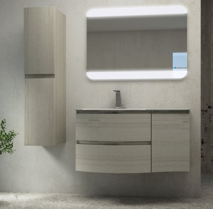 Раковина из искусственного мрамора, чаша слева, 104x52x1,6 Cezares 50153