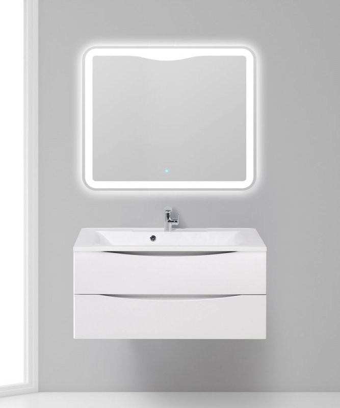 Раковина из литьевого мрамора, 1000x450x150 BelBagno BB1000/445-LV-MR-PR