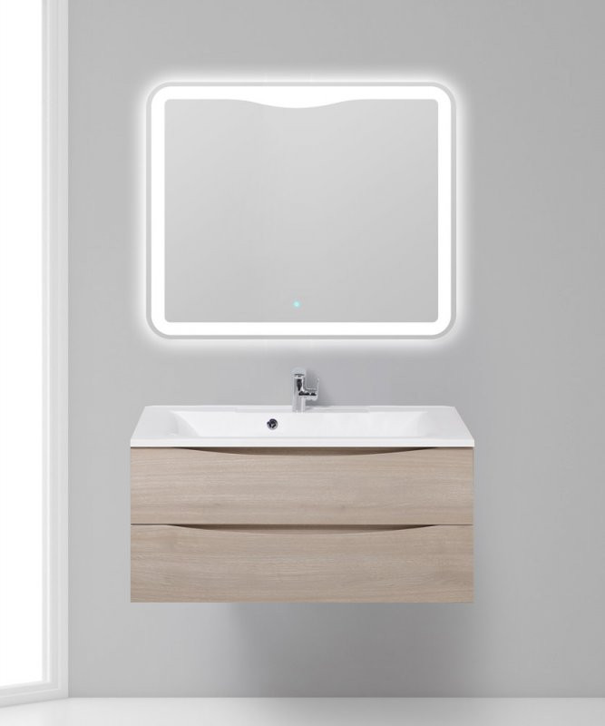 Раковина из литьевого мрамора, 1000x450x150 BelBagno BB1000/445-LV-MR-PR
